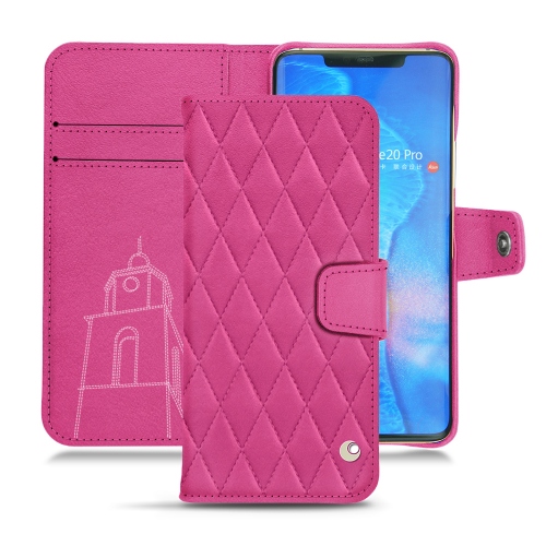 Lederschutzhülle Huawei Mate 20 ProRose BB - Couture ( Pantone #DB599F )