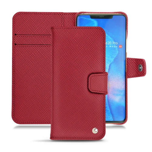 Custodia in pelle Huawei Mate 20 ProRouge passion ( Pantone #a6192e ) 
