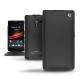 レザーケース Sony Xperia ZL  - Noir ( Nappa - Black ) 