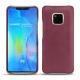 Huawei Mate 20 Pro leather cover - Prune vintage ( Pantone 512C ) 