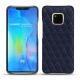 Coque cuir Huawei Mate 20 Pro - Cobalt - Couture ( Pantone 2766C ) 
