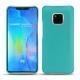 Coque cuir Huawei Mate 20 Pro - Bleu fluo