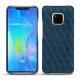 Capa em pele Huawei Mate 20 Pro - Blu mediterran - Couture