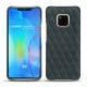 Huawei Mate 20 Pro leather cover - Blu marino - Couture