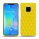 Custodia in pelle Huawei Mate 20 Pro - Jaune fluo - Couture