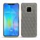Huawei Mate 20 Pro leather cover - Acier vintage - Couture