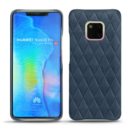 가죽 커버 Huawei Mate 20 ProJean vintage - Couture ( Pantone #2f414f  ) 