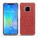 Coque cuir Huawei Mate 20 Pro - Cerise vintage - Couture