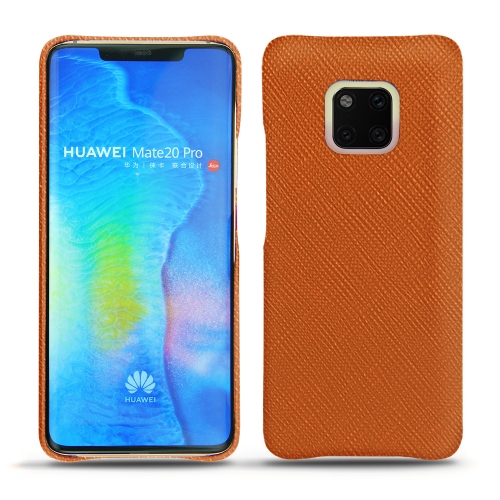 Huawei Mate 20 Pro leather covers and casesOrange vibrant ( Pantone #e36b39 ) 