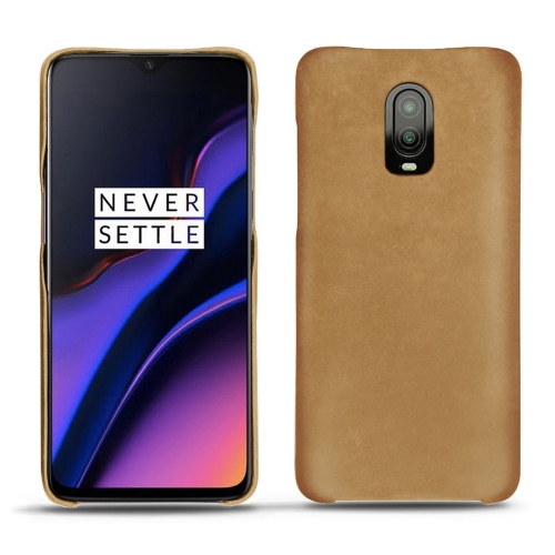 가죽 커버 OnePlus 6TSable vintage ( Pantone #9b7340 ) 