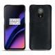 가죽 커버 OnePlus 6T - Dark vintage ( Roughtcut - Black#5256 ) 