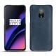 Funda de piel OnePlus 6T - Jean vintage ( Roughtcut - Pantone 285U  ) 