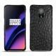 OnePlus 6T leather cover - Autruche nero