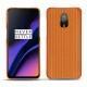 OnePlus 6T leather cover - Abaca arancio