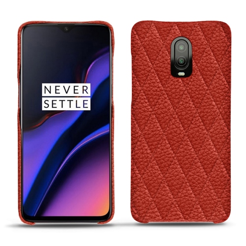Funda de piel OnePlus 6TPapaye - Couture ( Pantone #b54317 ) 