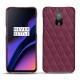 Capa em pele OnePlus 6T - Prune vintage - Couture