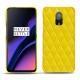 Custodia in pelle OnePlus 6T - Jaune fluo - Couture