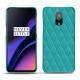 가죽 커버 OnePlus 6T - Bleu fluo - Couture