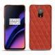 Lederschutzhülle OnePlus 6T - Arange clouquié - Couture