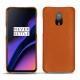 Coque cuir OnePlus 6T - Orange vibrant