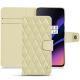 Funda de piel OnePlus 6T - Beige - Couture ( Nappa - Pantone 7502C ) 