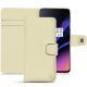レザーケース OnePlus 6T - Ivoire ( Sleek P C12 - White ) 