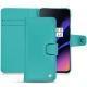 Funda de piel OnePlus 6T - Bleu fluo