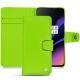 OnePlus 6T leather case - Vert fluo