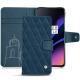 OnePlus 6T leather case - Blu mediterran - Couture