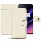 Lederschutzhülle OnePlus 6T - Blanc PU