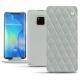 Funda de piel Huawei Mate 20 Pro - Gris - Couture ( Nappa - Pantone W428C ) 