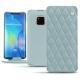 Custodia in pelle Huawei Mate 20 Pro - Bleu ciel - Couture ( Nappa - Pantone 277C ) 