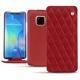 Huawei Mate 20 Pro leather case - Rouge - Couture ( Nappa - Pantone 199C ) 
