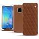 Housse cuir Huawei Mate 20 Pro - Marron - Couture ( Nappa - Pantone 1615C ) 