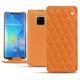 Housse cuir Huawei Mate 20 Pro - Orange - Couture ( Nappa - Pantone 1495U ) 
