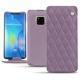 Huawei Mate 20 Pro leather case - Lilas - Couture ( Nappa - Pantone 2645U ) 