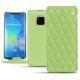 Lederschutzhülle Huawei Mate 20 Pro - Vert olive - Couture ( Nappa - Pantone 578U ) 