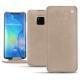 Huawei Mate 20 Pro leather case - Taupe vintage ( Pantone 7530C ) 