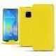 Huawei Mate 20 Pro leather case - Jaune fluo
