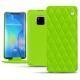Housse cuir Huawei Mate 20 Pro - Vert fluo - Couture