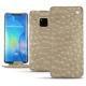 Huawei Mate 20 Pro leather case - Autruche desert