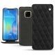 Housse cuir Huawei Mate 20 Pro - Negre poudro - Couture