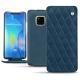 Huawei Mate 20 Pro leather case - Blu mediterran - Couture