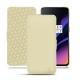 OnePlus 6T leather case - Beige ( Nappa - Pantone 7502C ) 