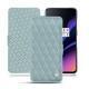 Funda de piel OnePlus 6T - Bleu ciel - Couture ( Nappa - Pantone 277C ) 