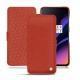 OnePlus 6T leather case - Papaye ( Pantone 180C ) 