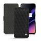 Funda de piel OnePlus 6T - Ebène - Couture ( Sleek P C12 - Black ) 