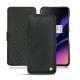Capa em pele OnePlus 6T - Dark vintage ( Roughtcut - Black#5256 ) 
