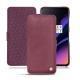 Housse cuir OnePlus 6T - Prune vintage ( Pantone 512C ) 