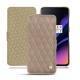 Housse cuir OnePlus 6T - Taupe vintage - Couture